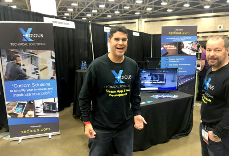 The Xedious booth at last week’s 2018 Small Business Expo in Dallas!